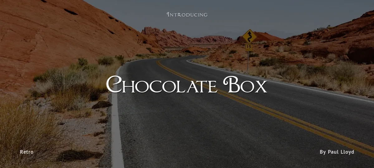 Chocolate Box font preview