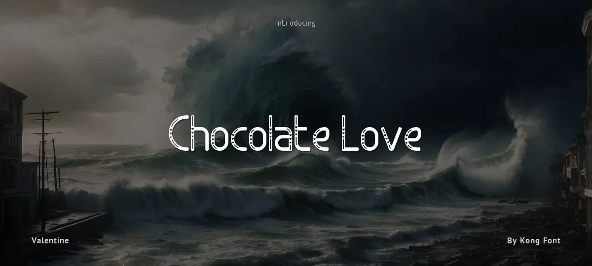 Chocolate Love font preview