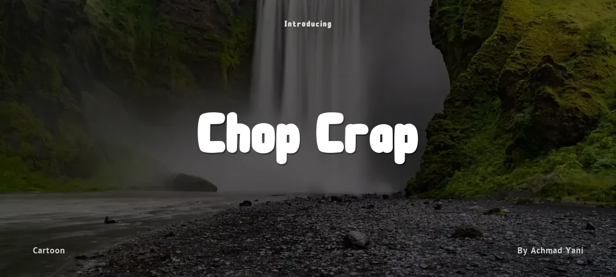 Chop Crap font preview