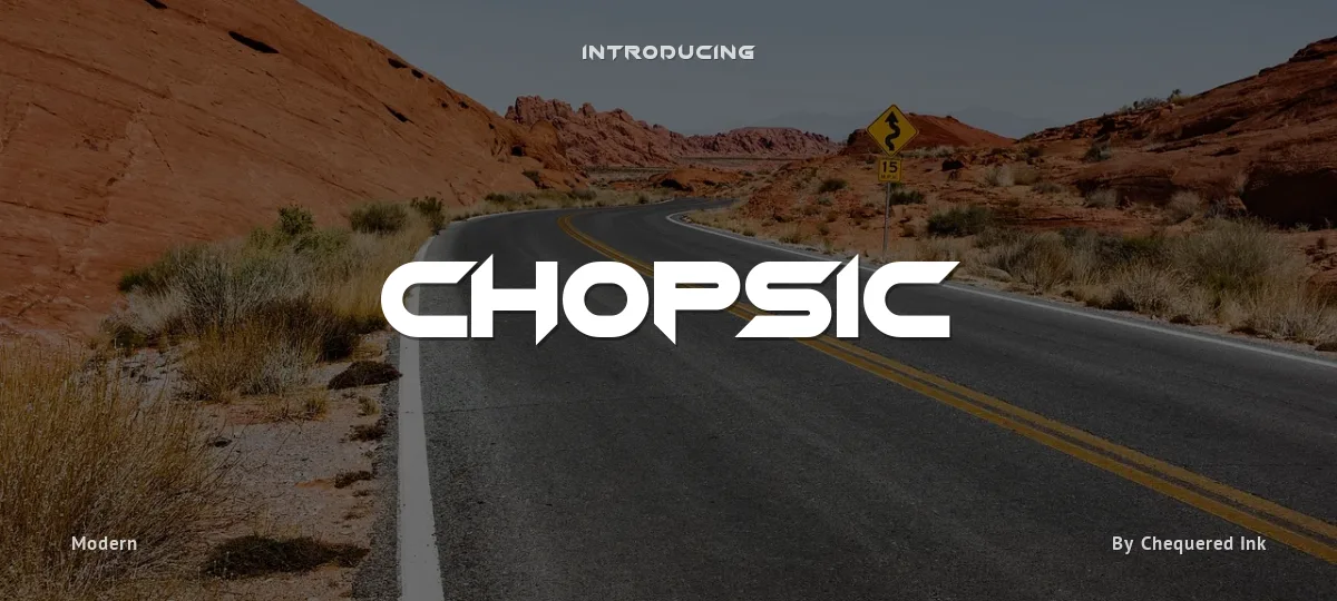 Chopsic font preview