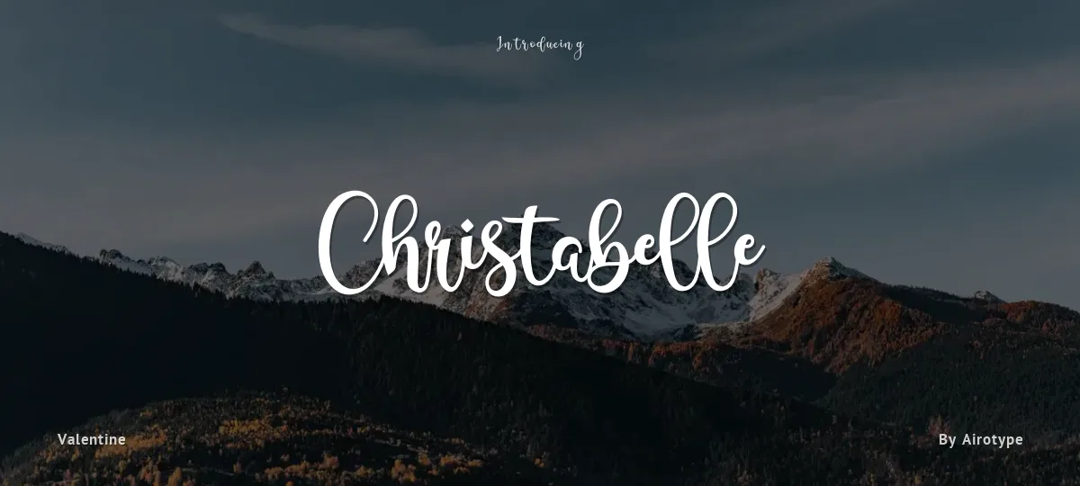 Christabelle font preview