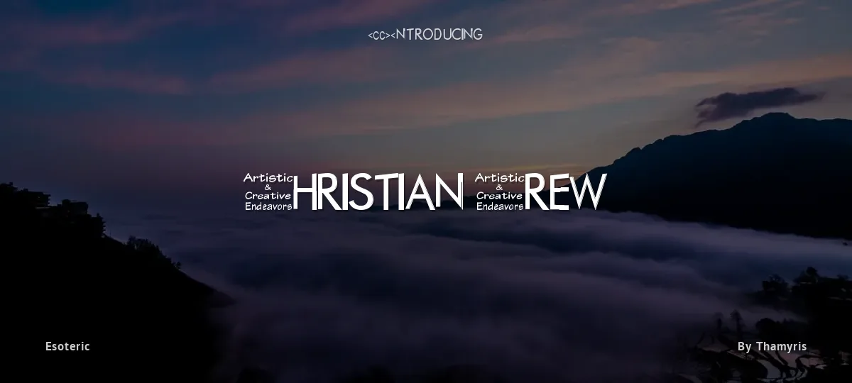 Christian Crew font preview