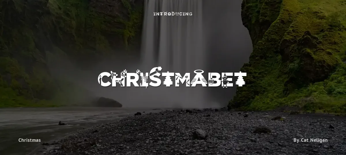 Christmabet font preview