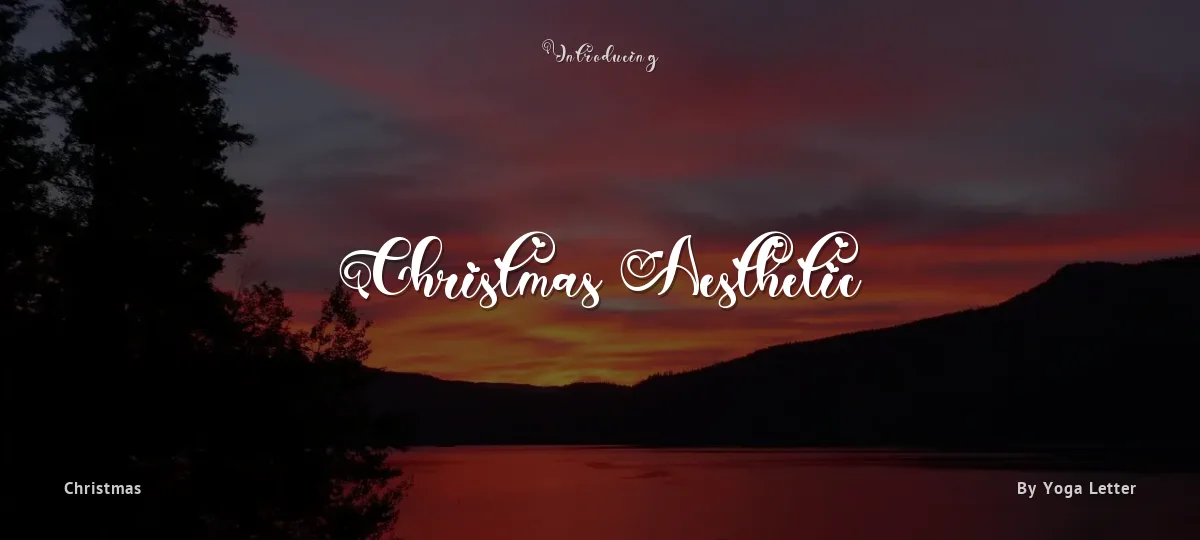 Christmas Aesthetic font preview