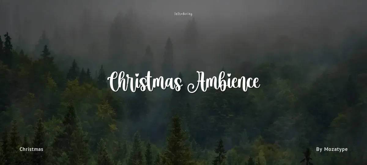 Christmas Ambience font preview