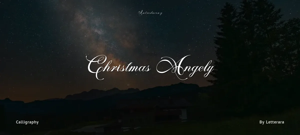 Christmas Angely font preview