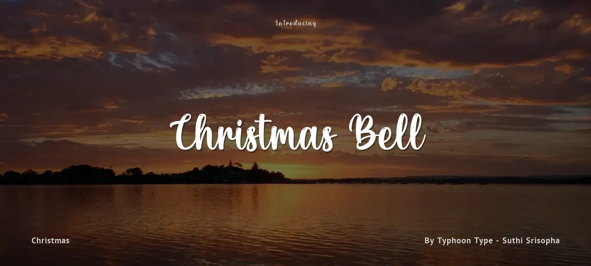 Christmas Bell font preview