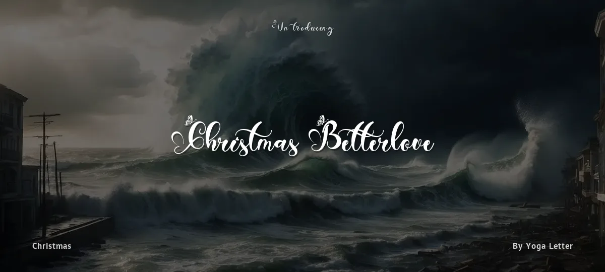Christmas Betterlove font preview