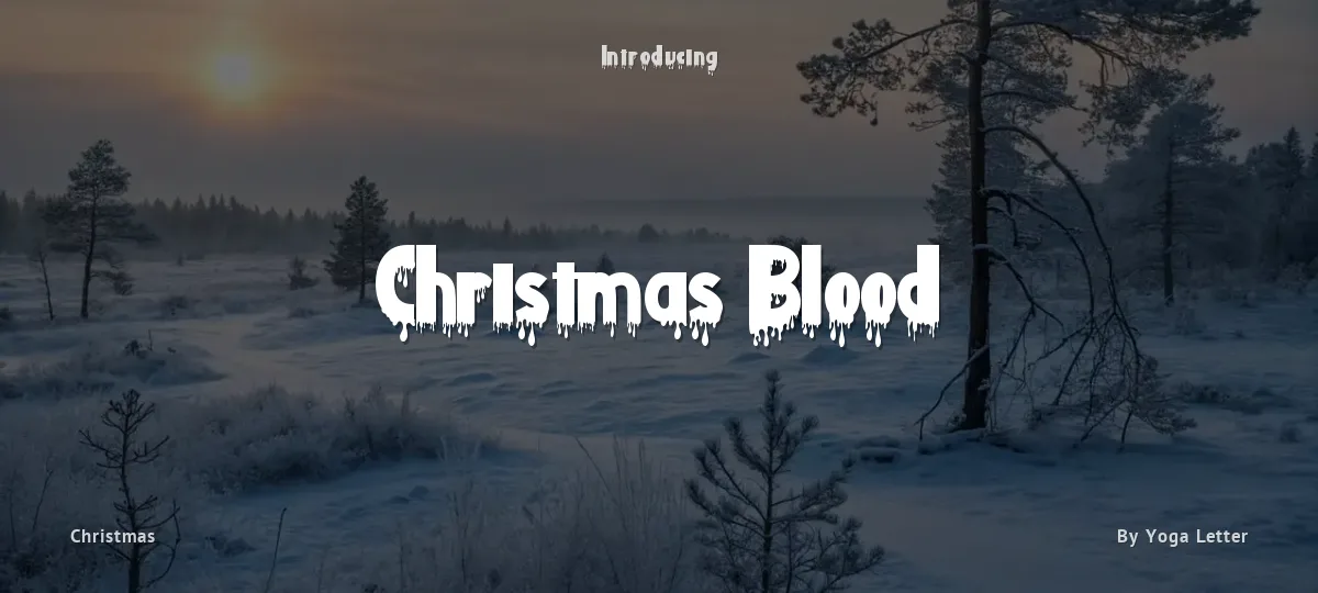 Christmas Blood font preview