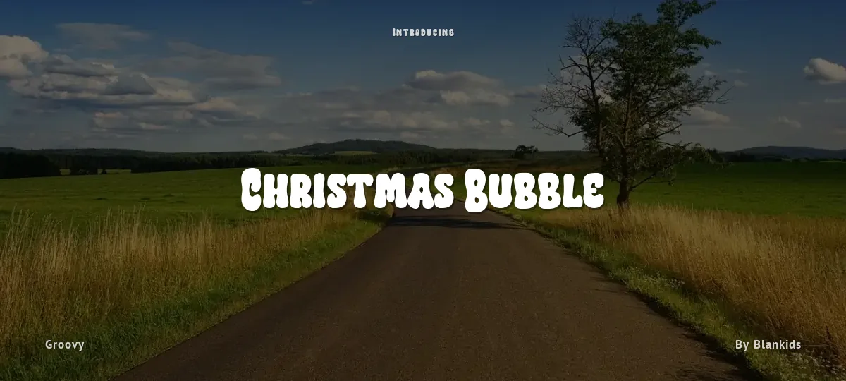Christmas Bubble font preview