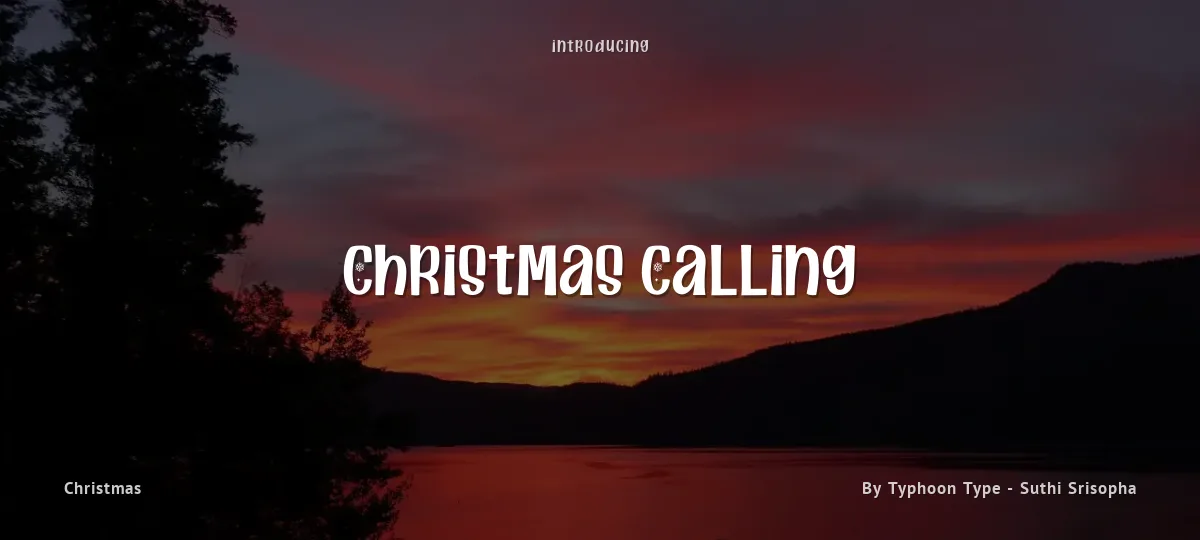 Christmas Calling font preview