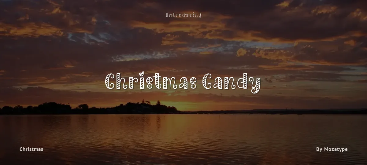 Christmas Candy font preview