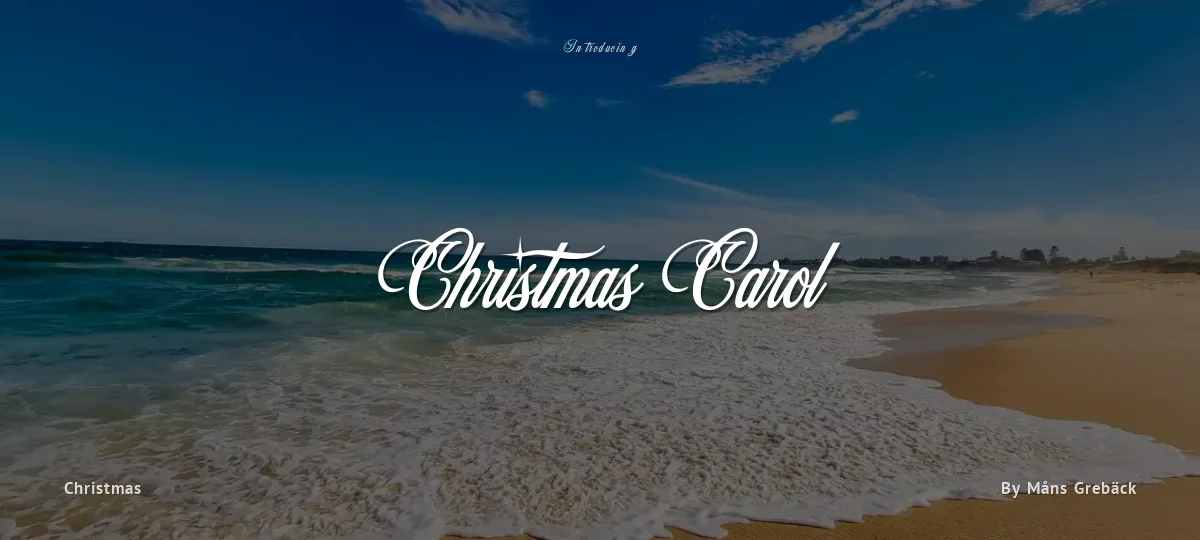Christmas Carol font preview