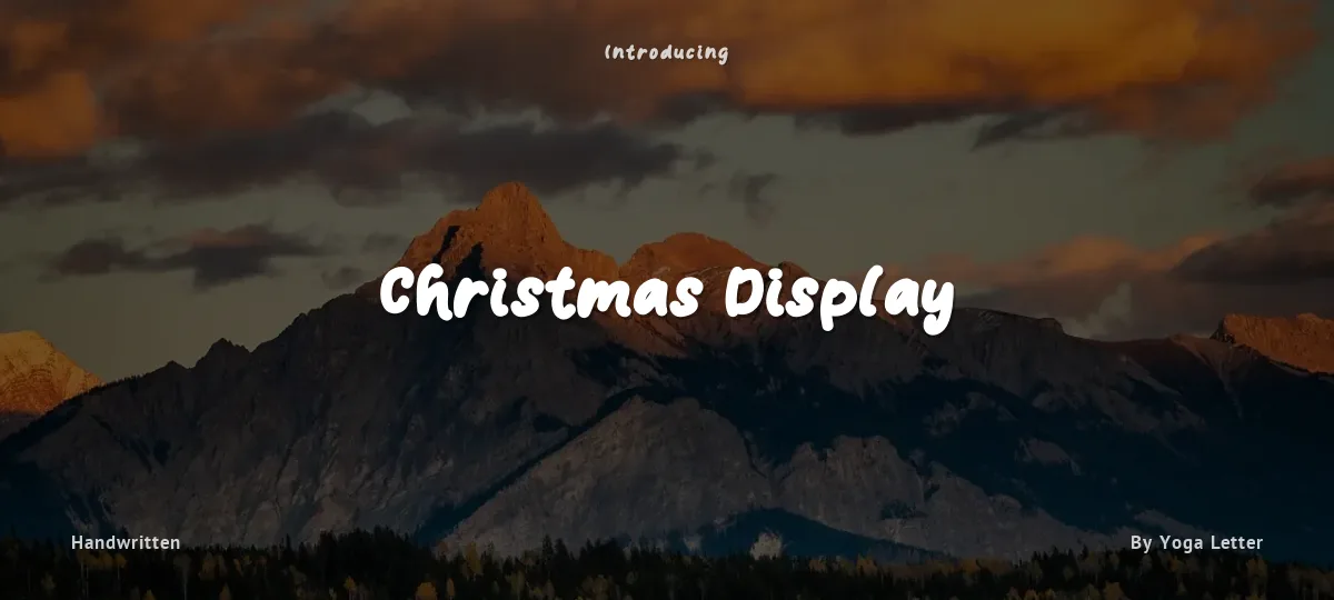 Christmas Display font preview