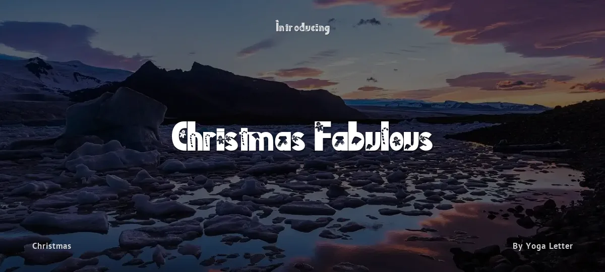 Christmas Fabulous font preview
