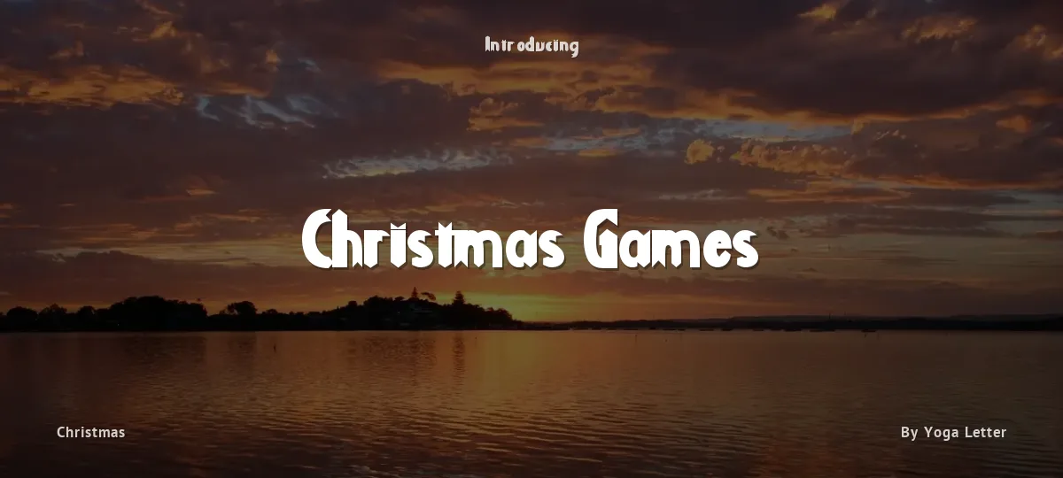 Christmas Games font preview