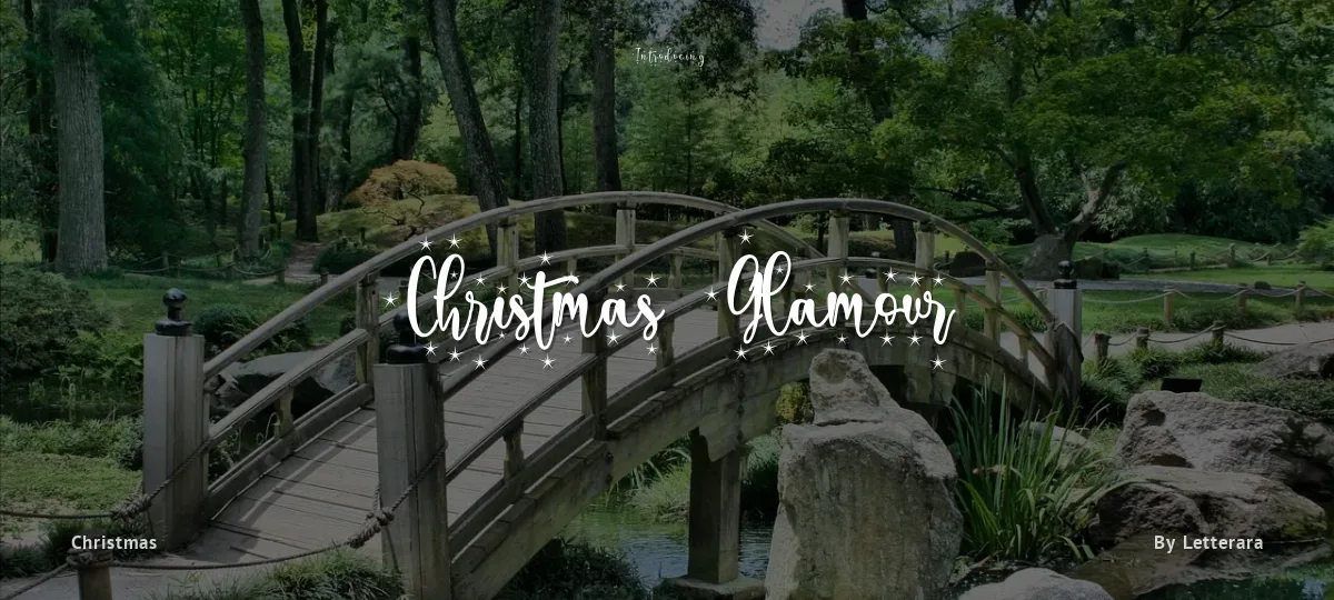 Christmas Glamour font preview
