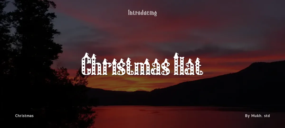 Christmas Hat font preview