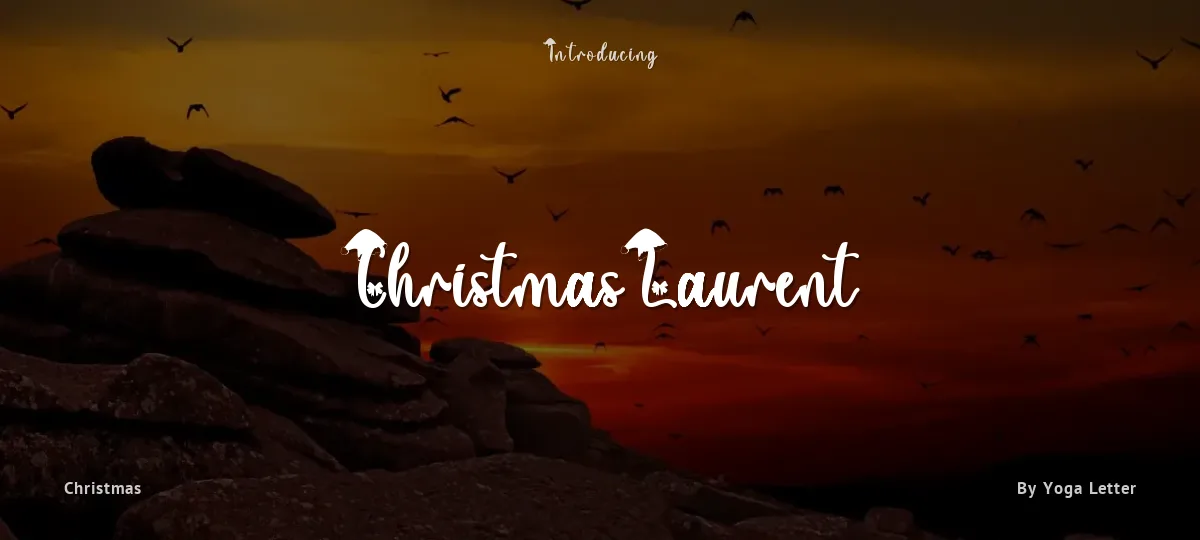 Christmas Laurent font preview