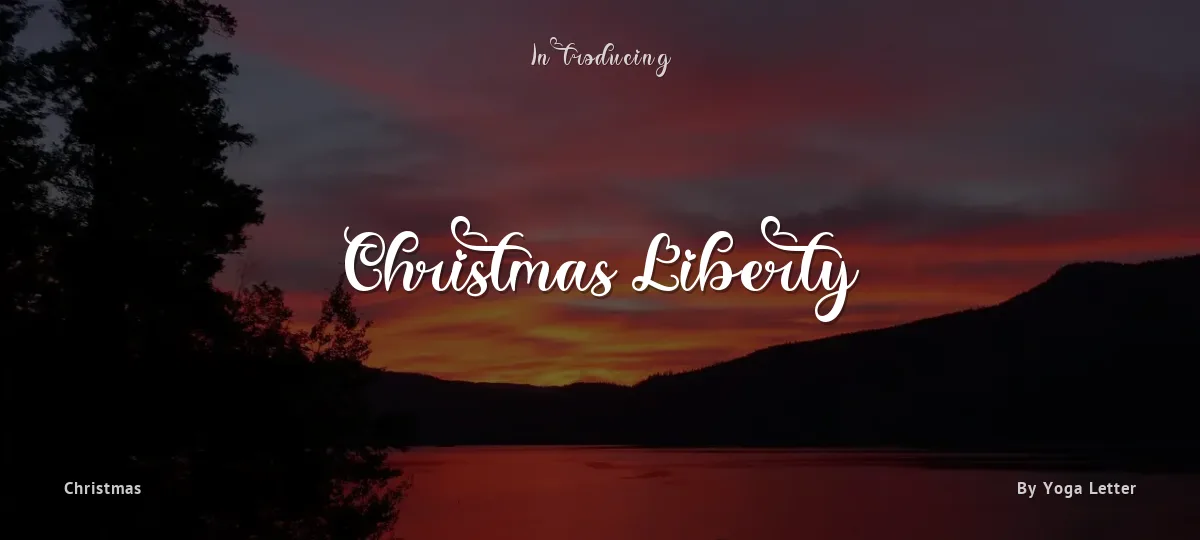 Christmas Liberty font preview