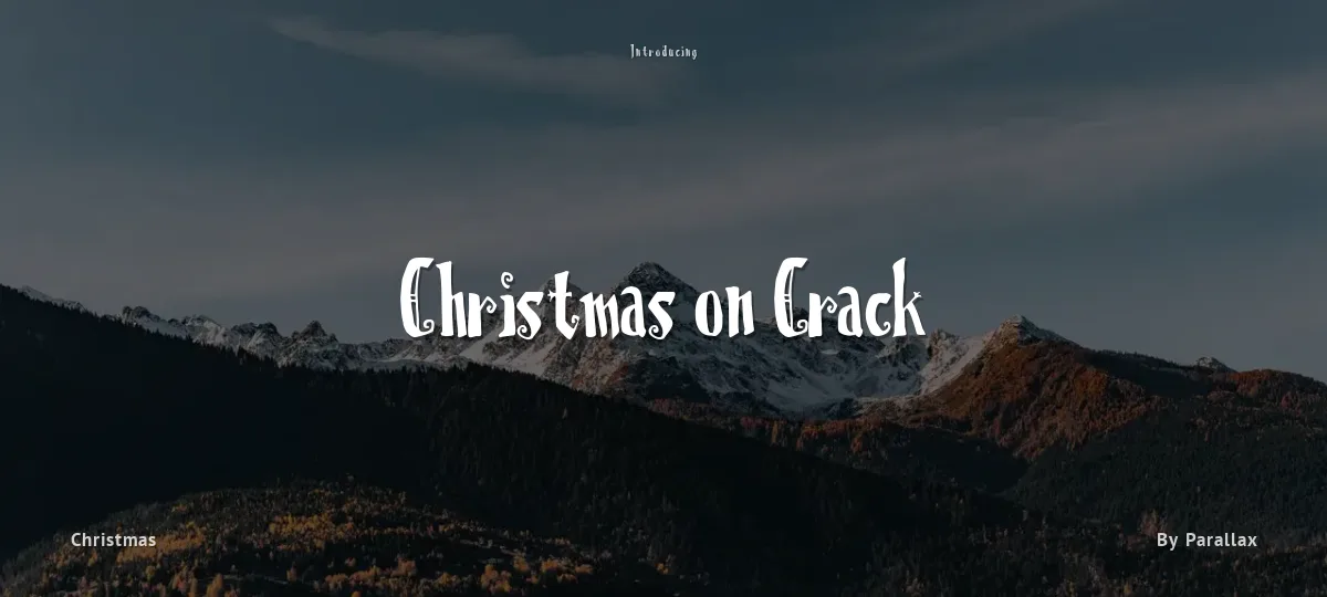 Christmas on Crack font preview