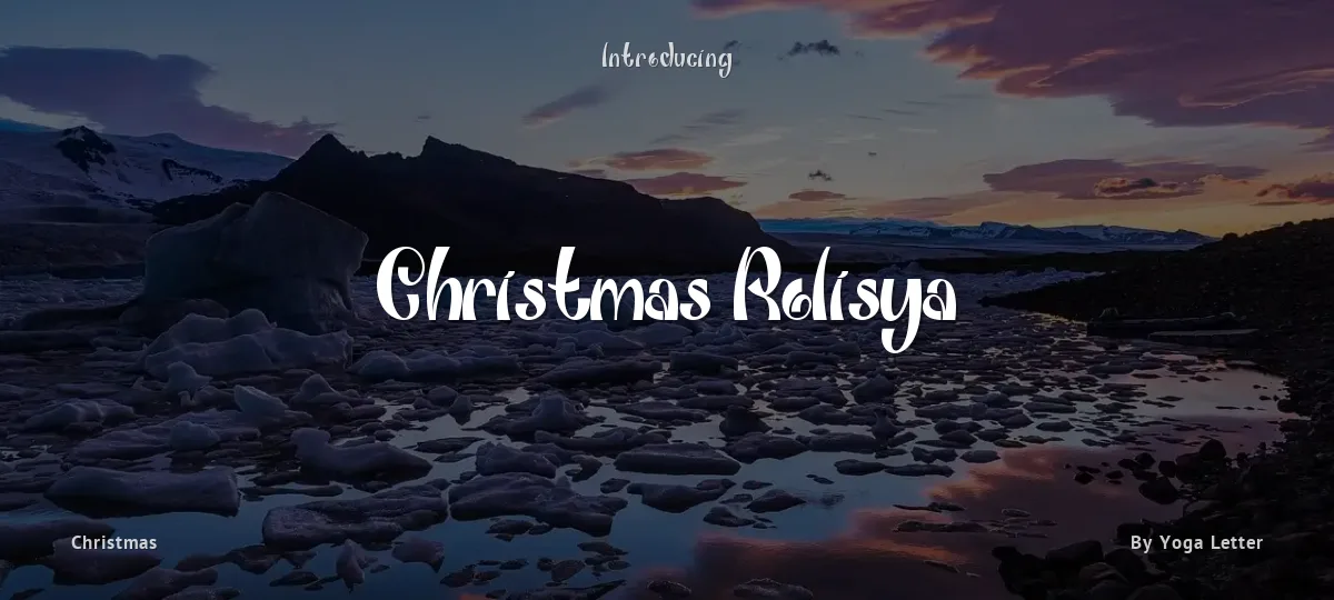 Christmas Rolisya font preview