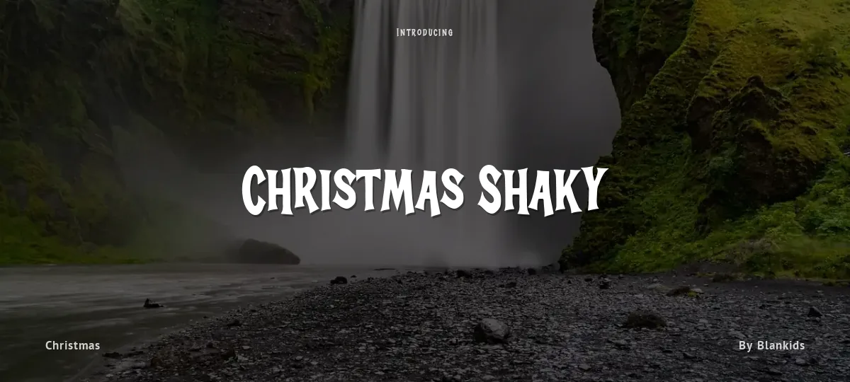 Christmas Shaky font preview