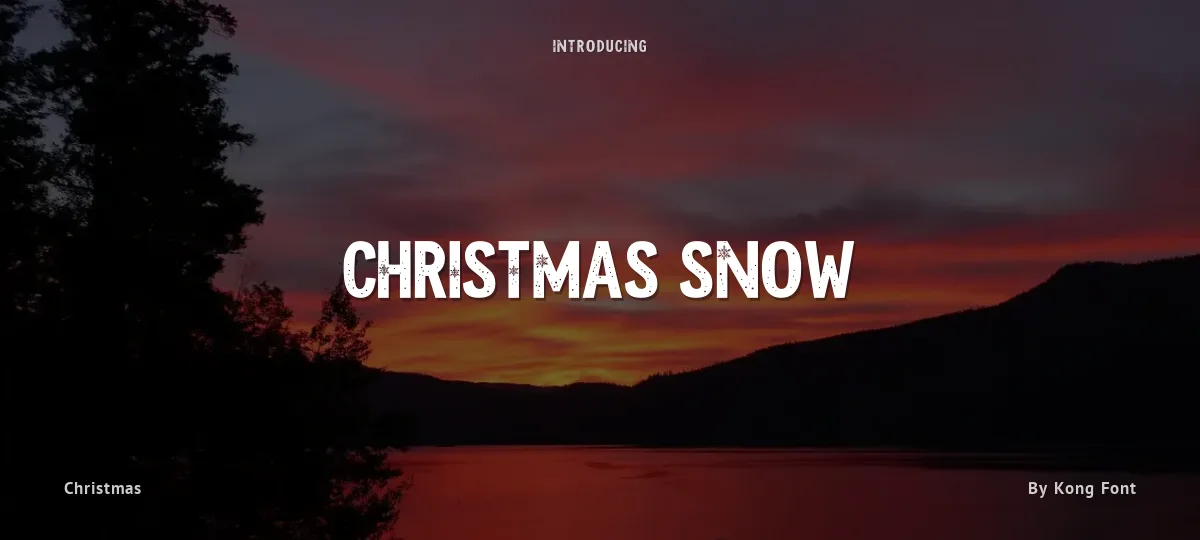 Christmas Snow font preview