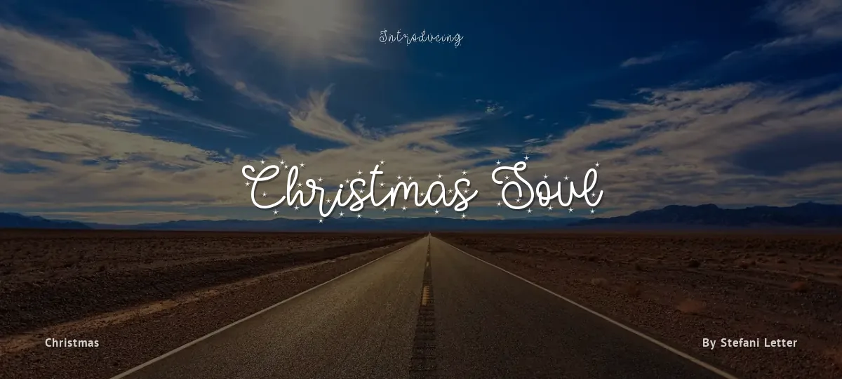 Christmas Soul font preview
