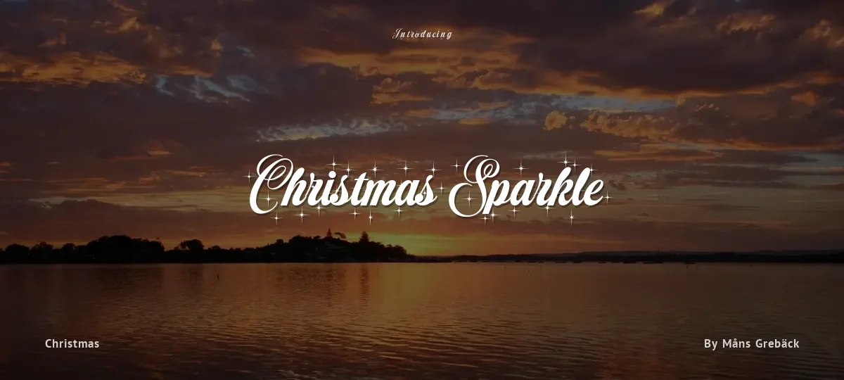 Christmas Sparkle font preview
