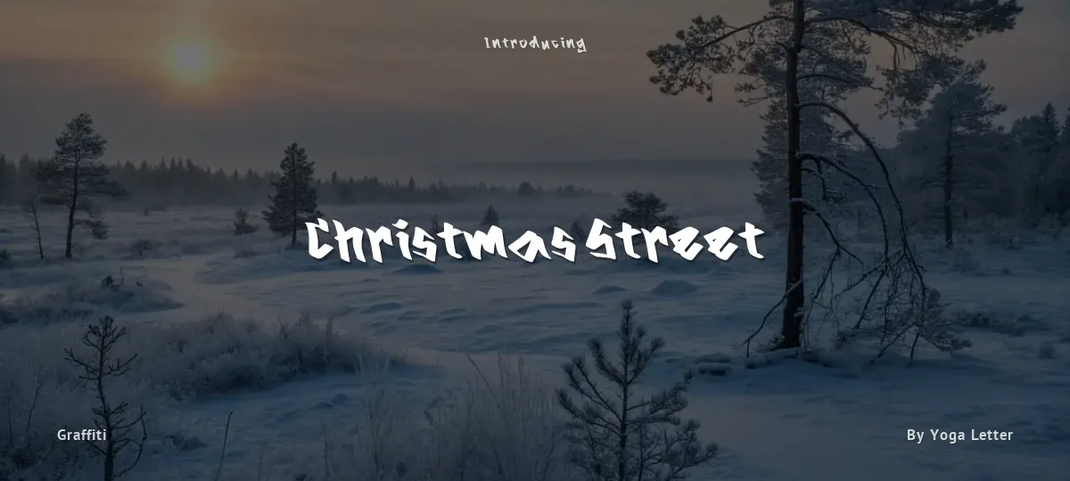 Christmas Street font preview