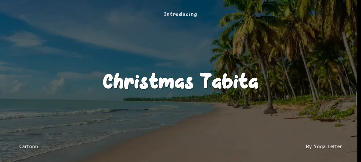 Christmas Tabita font preview