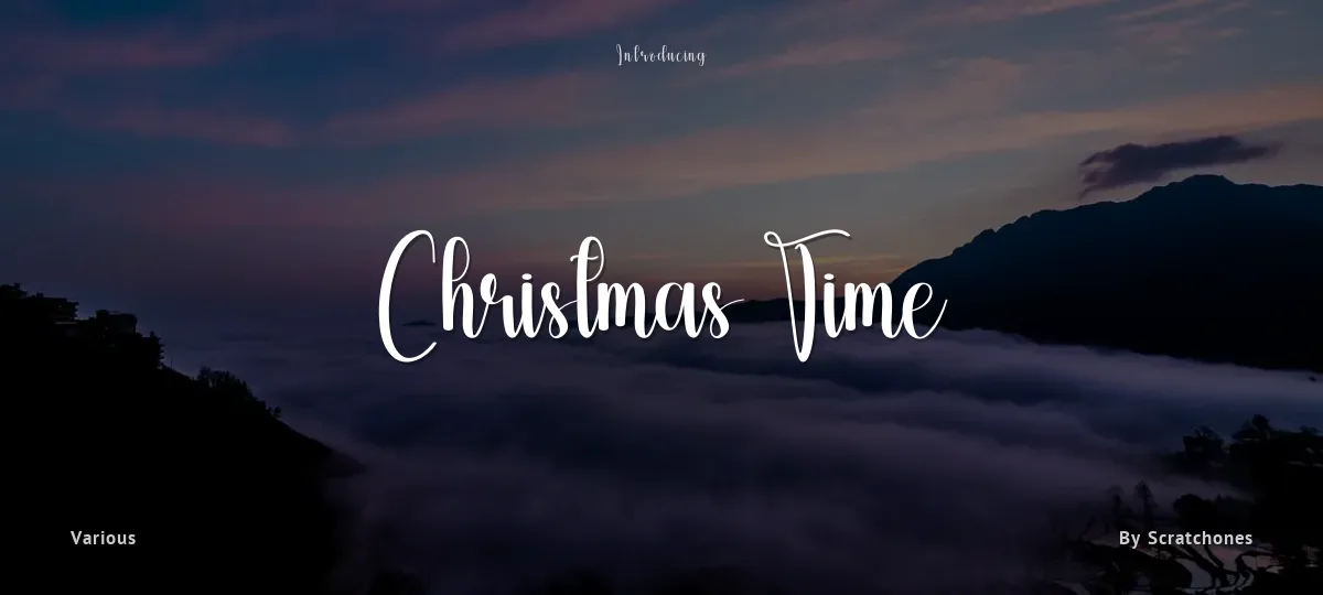 Christmas Time font preview