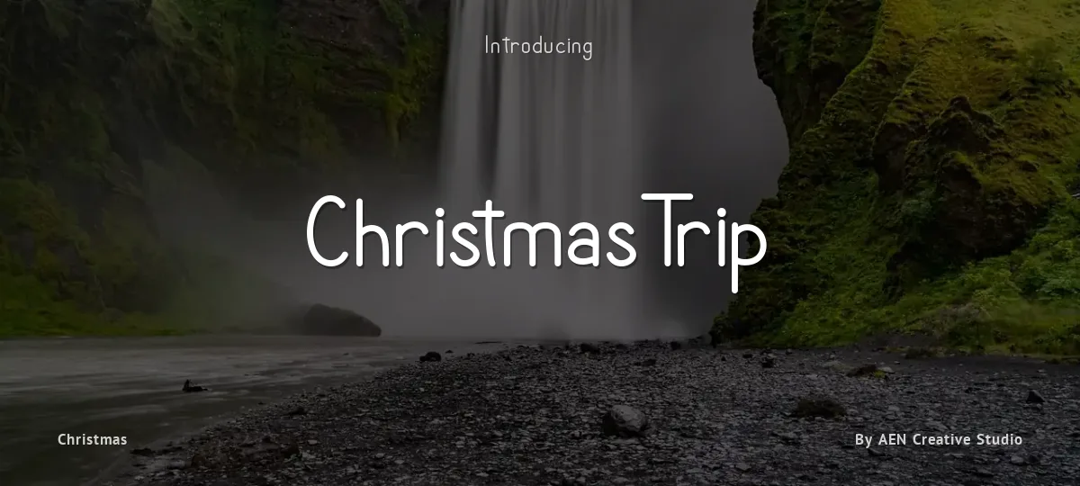 Christmas Trip font preview