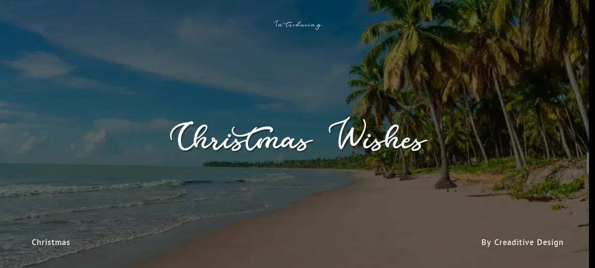 Christmas Wishes font preview