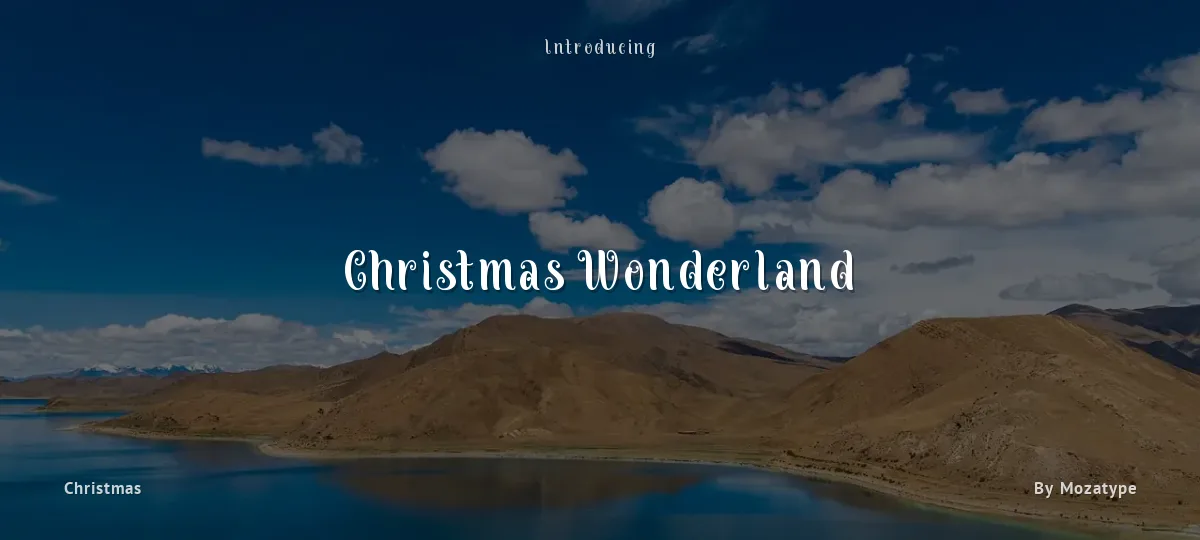 Christmas Wonderland font preview