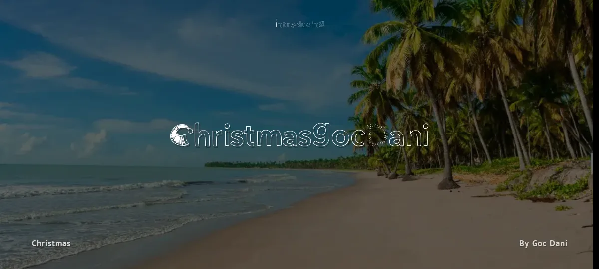 ChristmasgocDani font preview