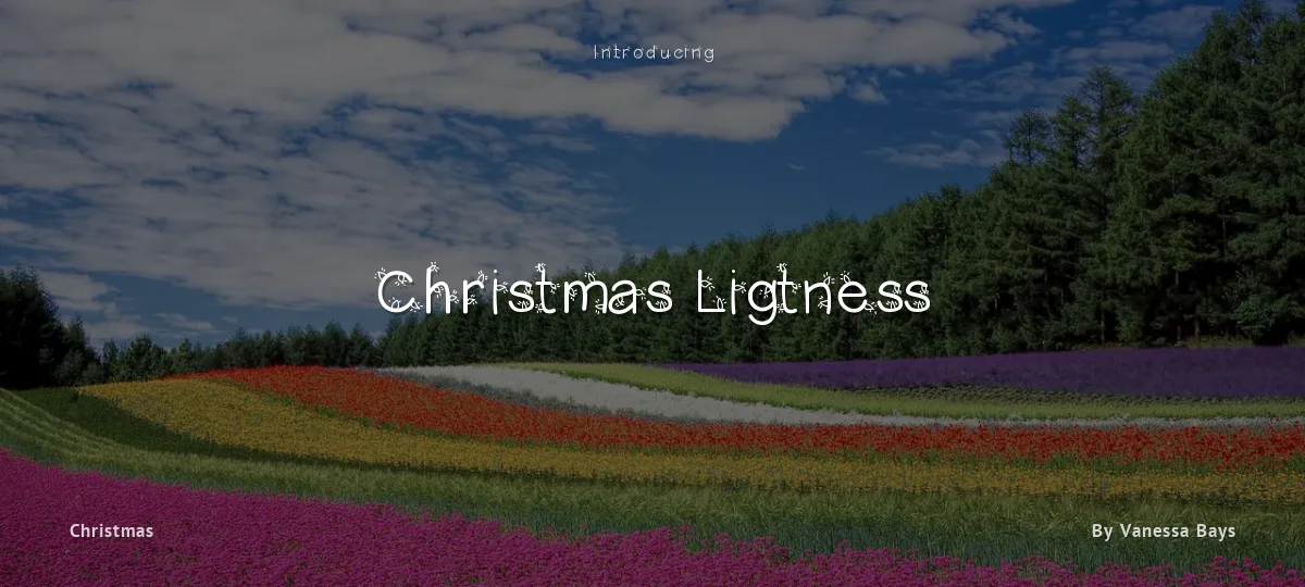 Christmas Ligtness font preview