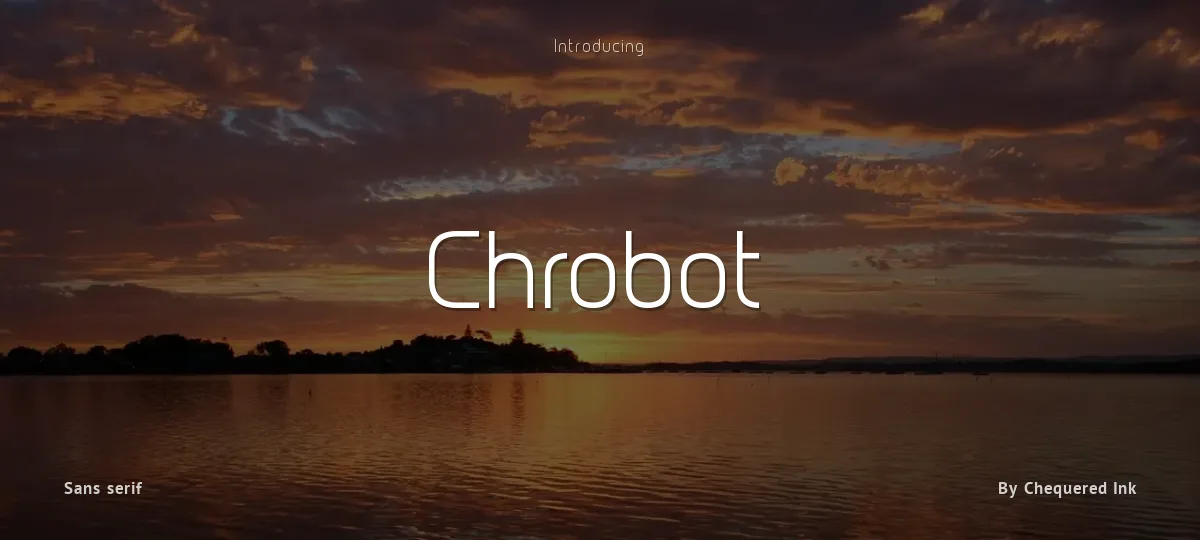Chrobot font preview