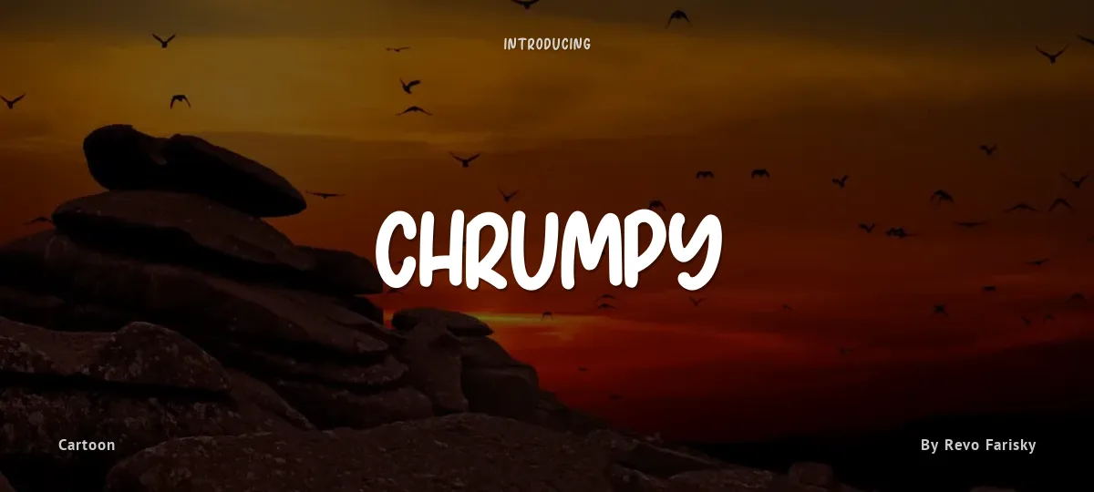 Chrumpy font preview