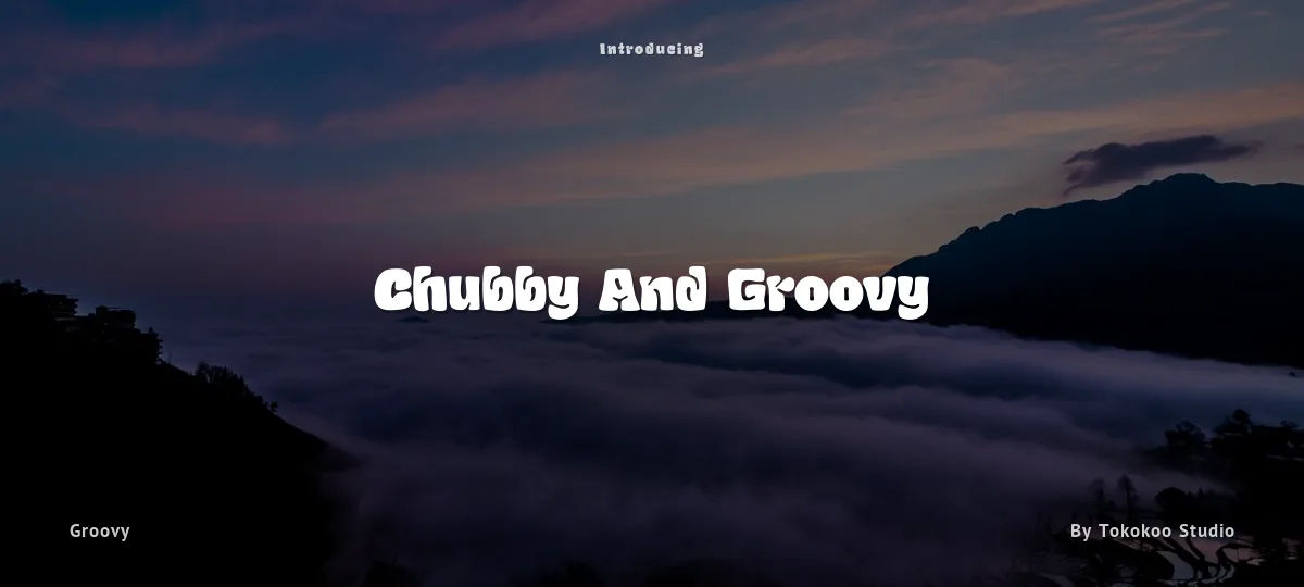 Chubby And Groovy font preview