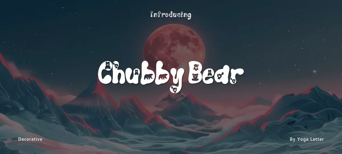 Chubby Bear font preview