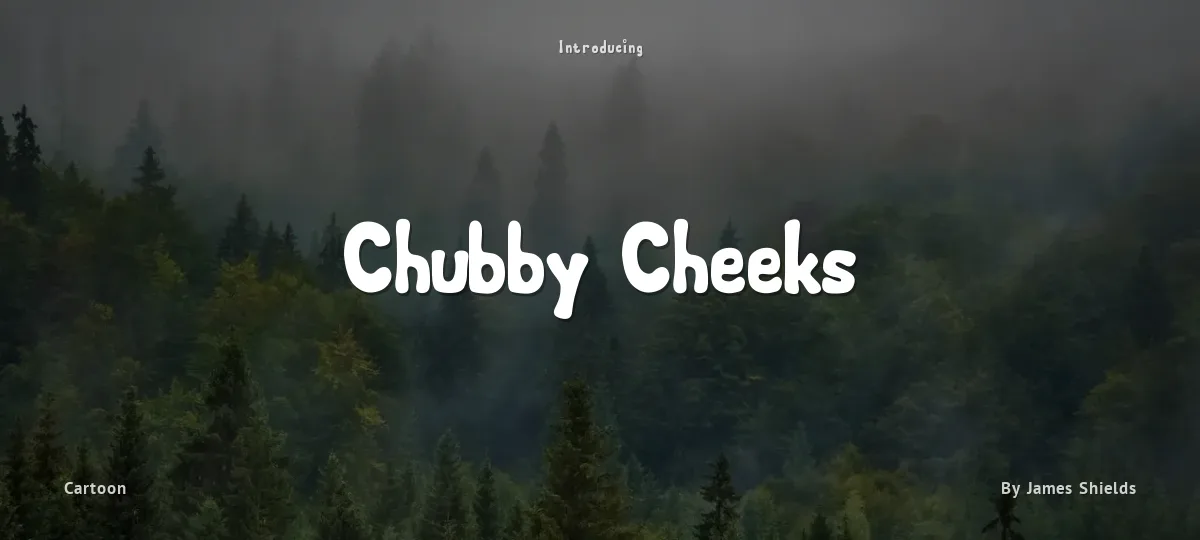 Chubby Cheeks font preview
