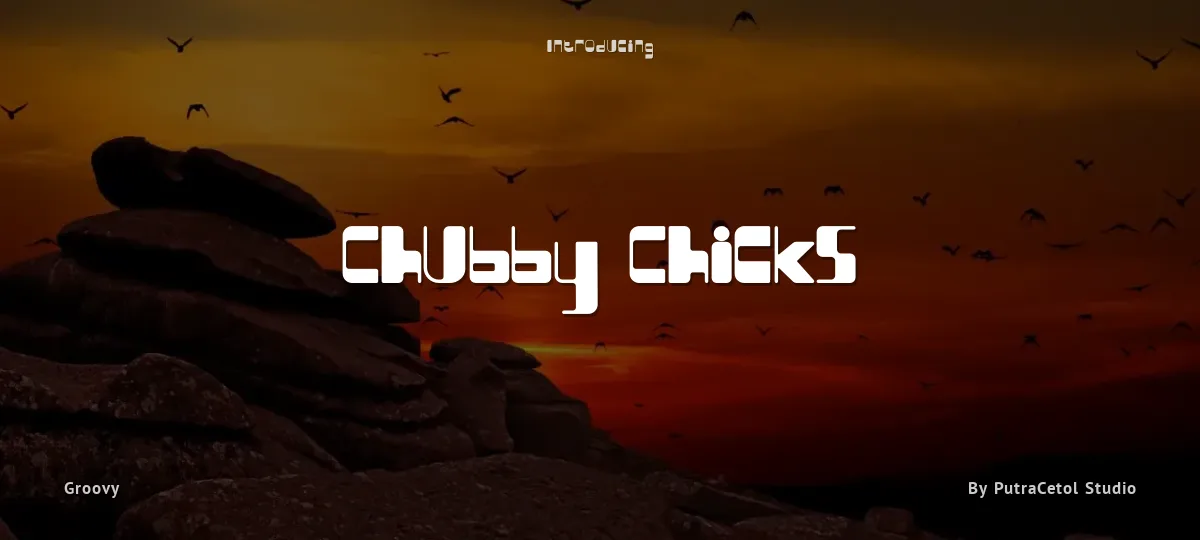 Chubby Chicks font preview