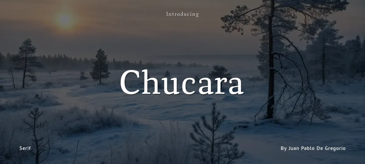 Chucara font preview