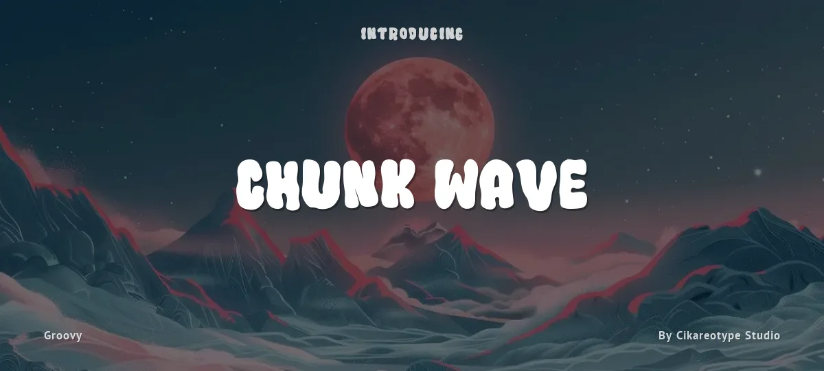 Chunk Wave font preview