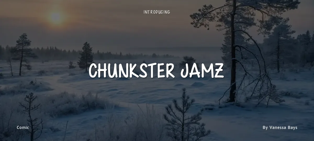 Chunkster Jamz font preview