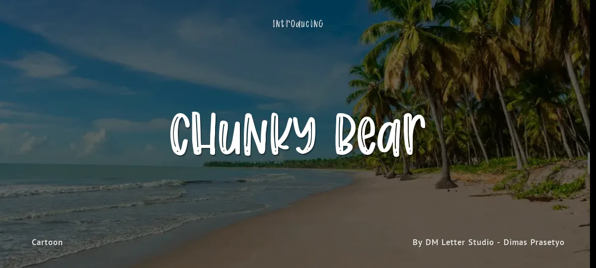 Chunky Bear font preview