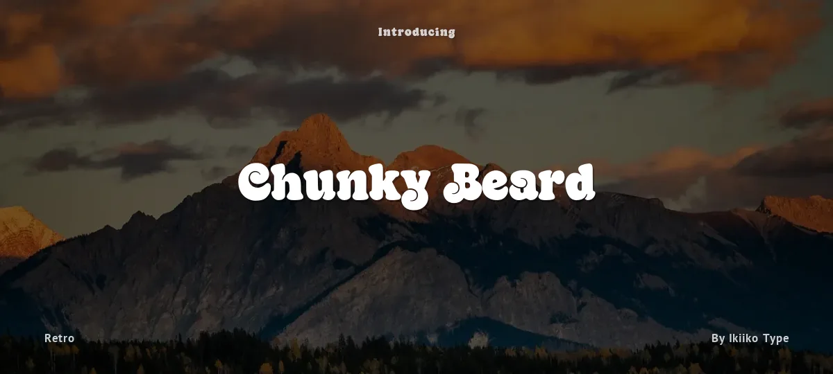Chunky Beard font preview