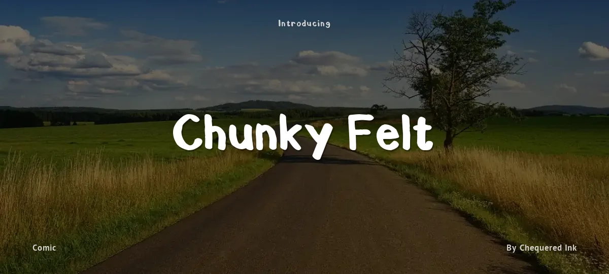 Chunky Felt font preview